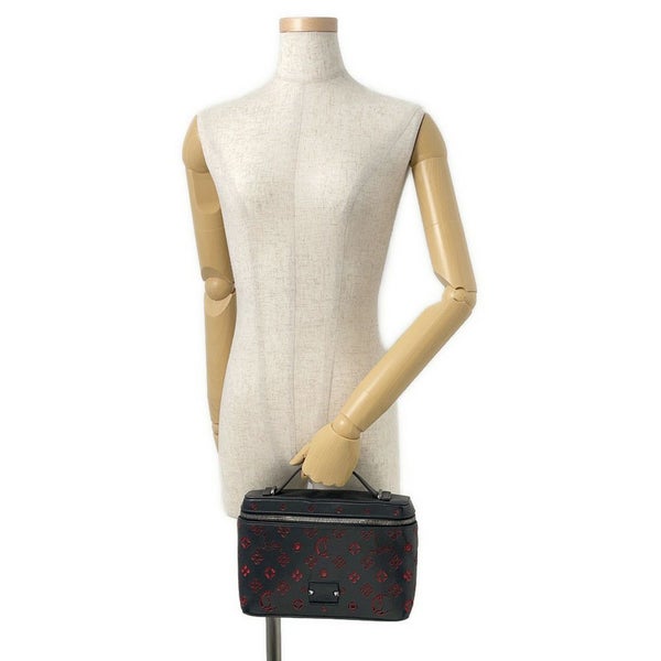 クリスチャン・ルブタン ハンドバッグ パンチングロゴ スタッズ Christian Louboutin 2way 黒