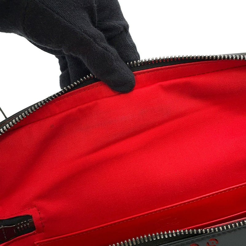 クリスチャン・ルブタン ハンドバッグ パンチングロゴ スタッズ Christian Louboutin 2way 黒