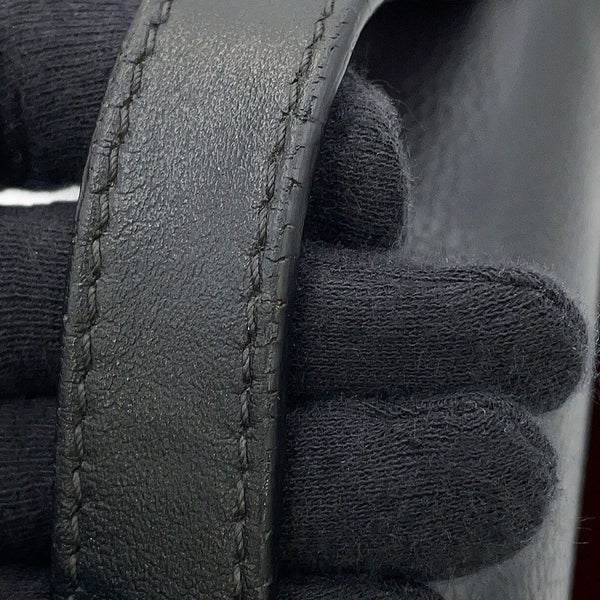 クリスチャン・ルブタン ハンドバッグ パンチングロゴ スタッズ Christian Louboutin 2way 黒