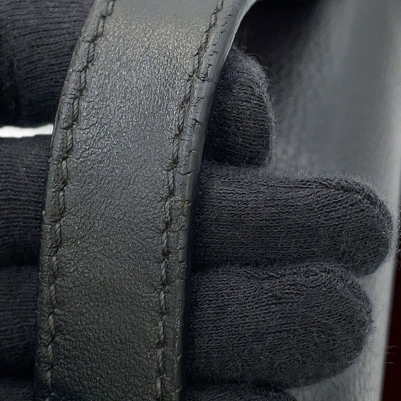 クリスチャン・ルブタン ハンドバッグ パンチングロゴ スタッズ Christian Louboutin 2way 黒