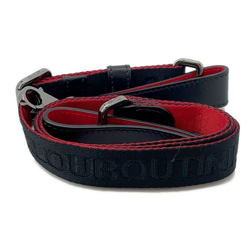 クリスチャン・ルブタン ハンドバッグ パンチングロゴ スタッズ Christian Louboutin 2way 黒