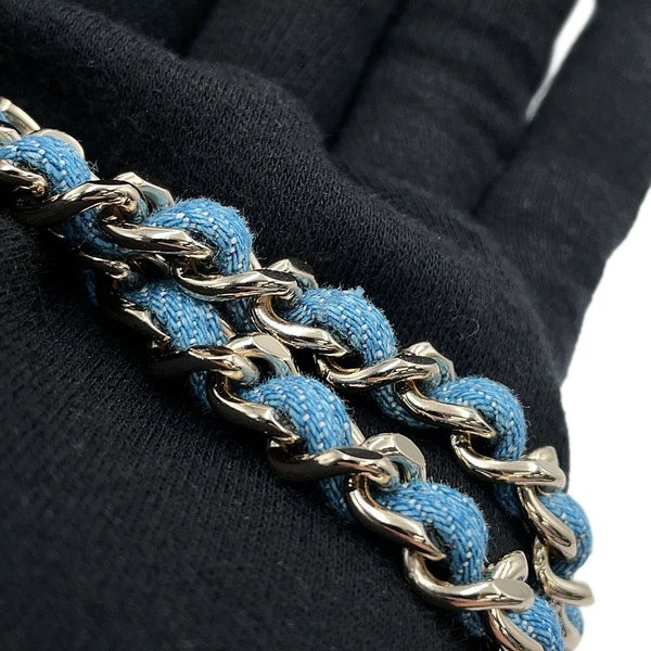 シャネル ネックレス ココマーク デニム 二連チェーン B25P ABF163 CHANEL アクセサリー