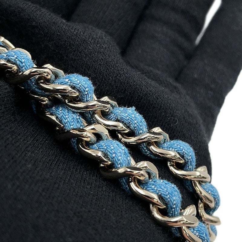 シャネル ネックレス ココマーク デニム 二連チェーン B25P ABF163 CHANEL アクセサリー