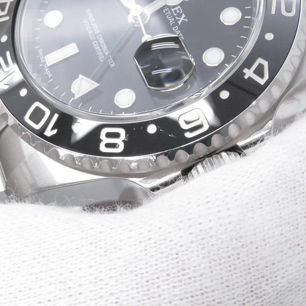 ロレックス GMTマスター2 デイト ランダムシリアル ルーレット 116710LN ROLEX 腕時計 黒文字盤