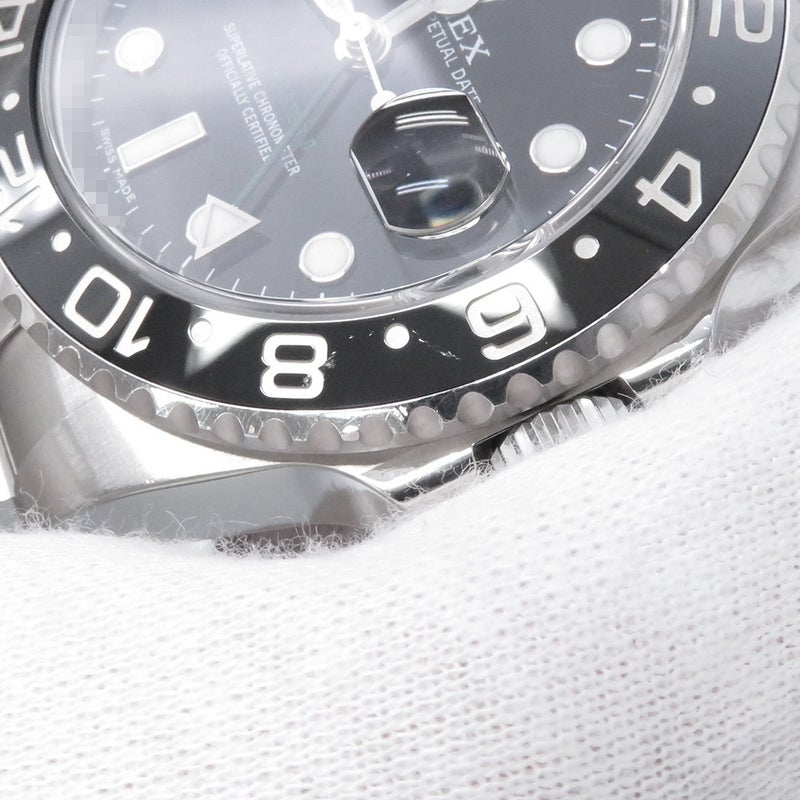 ロレックス GMTマスター2 デイト ランダムシリアル ルーレット 116710LN ROLEX 腕時計 黒文字盤