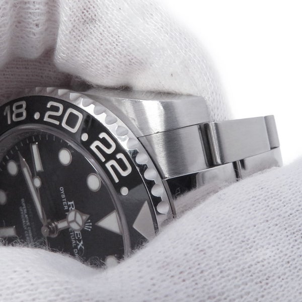 ロレックス GMTマスター2 デイト ランダムシリアル ルーレット 116710LN ROLEX 腕時計 黒文字盤