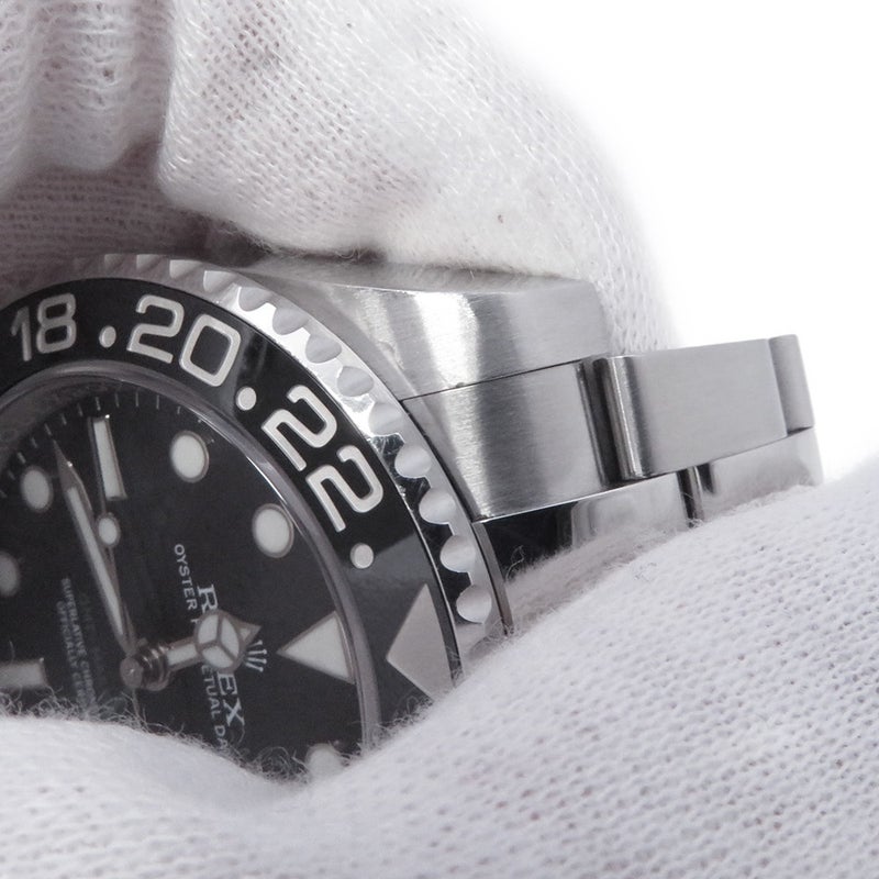 ロレックス GMTマスター2 デイト ランダムシリアル ルーレット 116710LN ROLEX 腕時計 黒文字盤