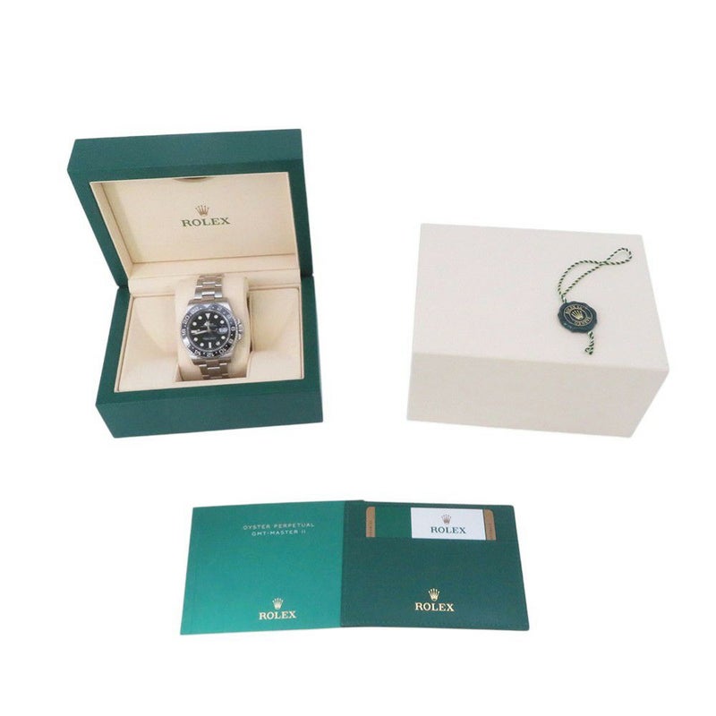 ロレックス GMTマスター2 デイト ランダムシリアル ルーレット 116710LN ROLEX 腕時計 黒文字盤