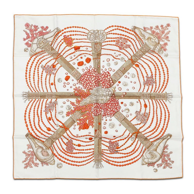 エルメス スカーフ カレ90 珊瑚の小道 Chemins de Corail HERMES シルク 2016年秋冬