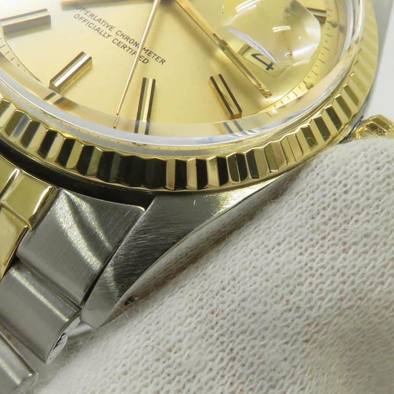 ロレックス デイトジャスト 36番 1601 ROLEX 腕時計 シャンパン文字盤