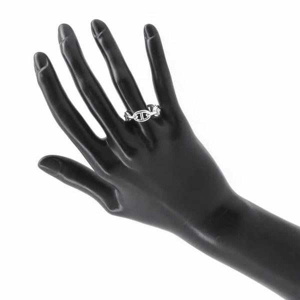 エルメス リング シェーヌダンクル アンシェネPM SV925シルバー リングサイズ58 HERMES ジュエリー