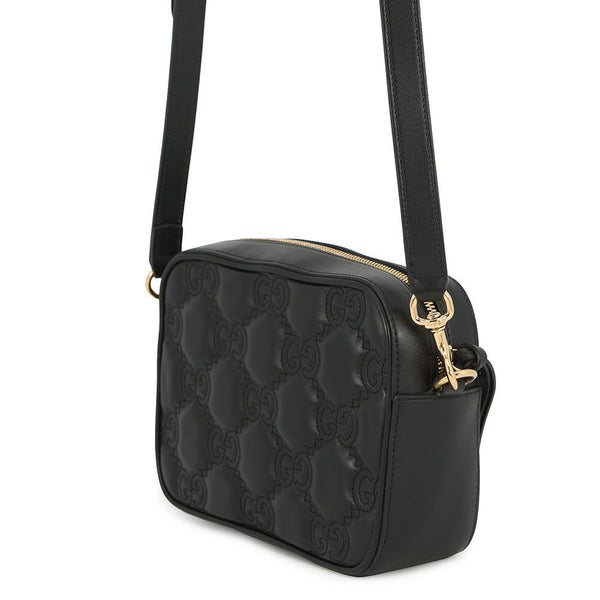 グッチ ショルダーバッグ GGマトラッセ スモール レザー 702234 GUCCI バッグ 黒