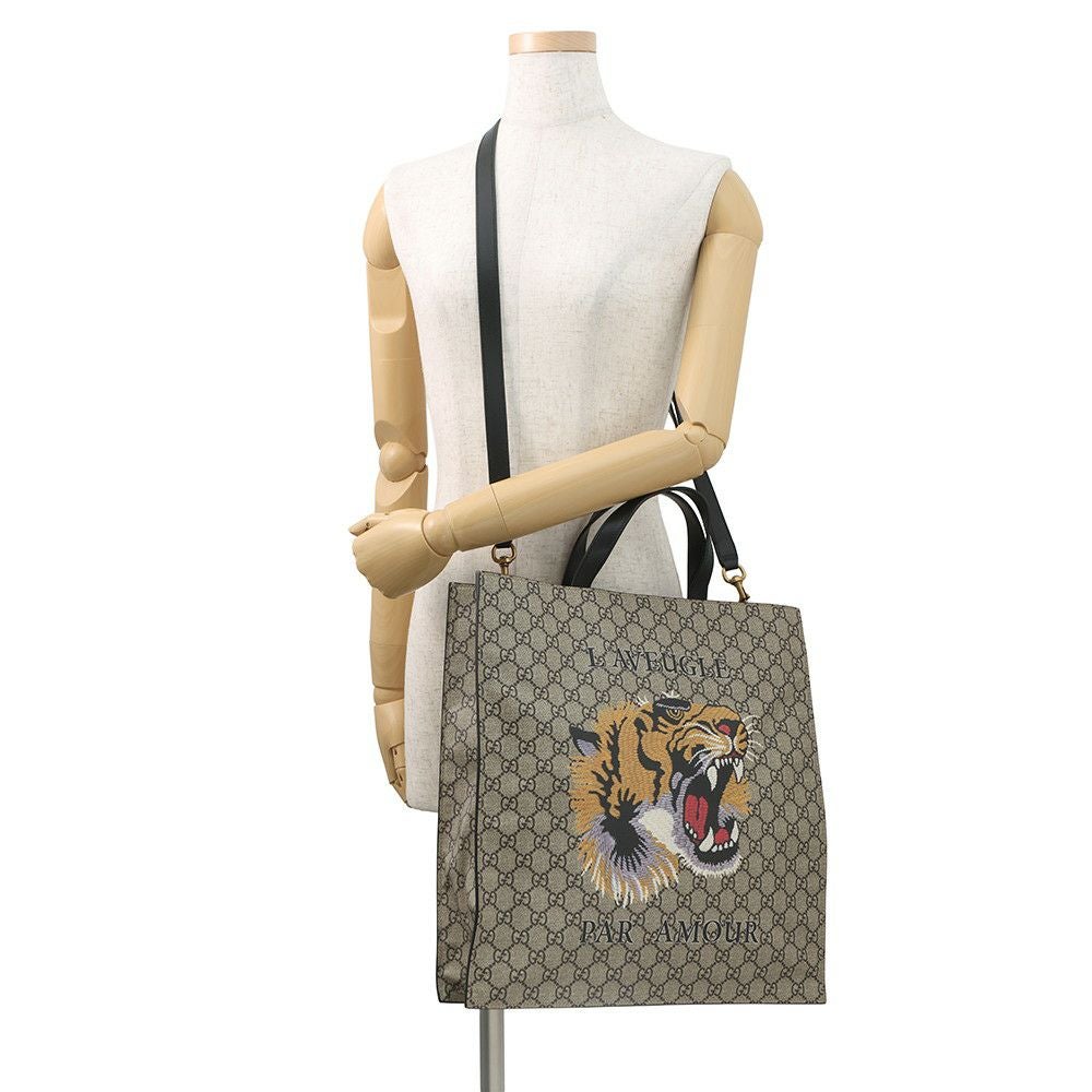 グッチ トートバッグ タイガープリント GGスプリーム 450950 GUCCI