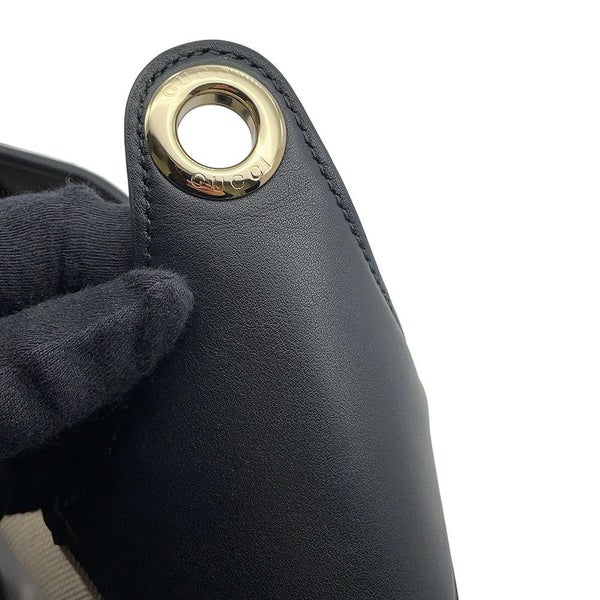 グッチ ショルダーバッグ ワンショルダーバッグ ミディアム キャンバス/レザー 815924 GUCCI トートバッグ 黒