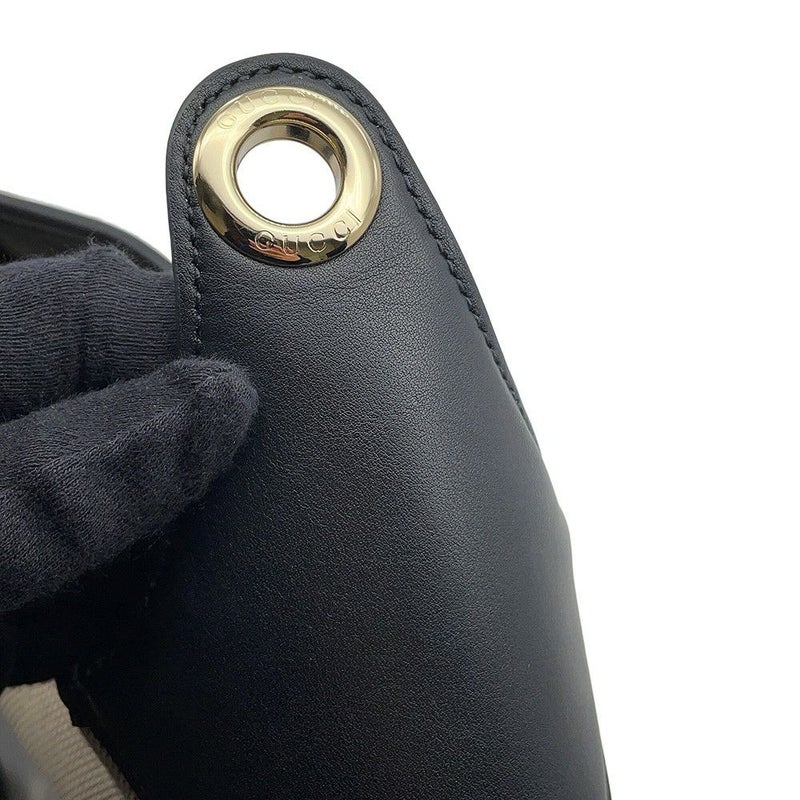 グッチ ショルダーバッグ ワンショルダーバッグ ミディアム キャンバス/レザー 815924 GUCCI トートバッグ 黒