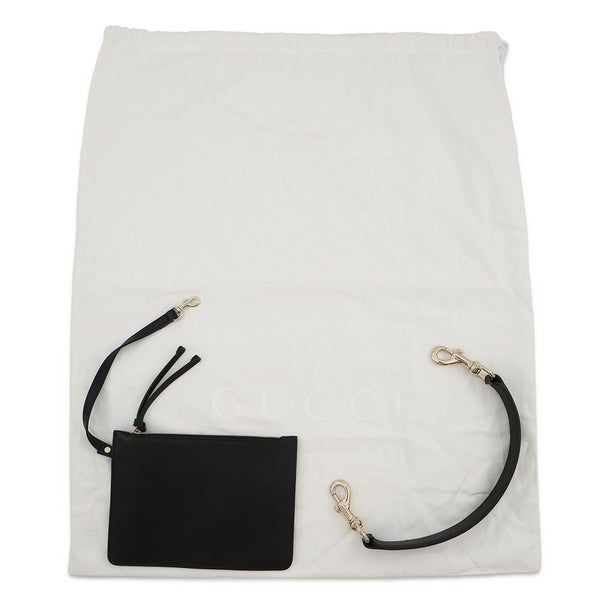 グッチ ショルダーバッグ ワンショルダーバッグ ミディアム キャンバス/レザー 815924 GUCCI トートバッグ 黒