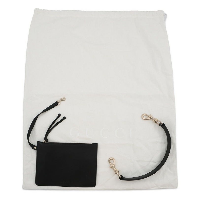 グッチ ショルダーバッグ ワンショルダーバッグ ミディアム キャンバス/レザー 815924 GUCCI トートバッグ 黒