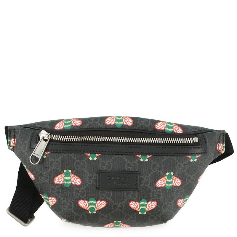 グッチ ボディバッグ ビー GGスプリーム 675181 GUCCI ウエストバッグ 黒