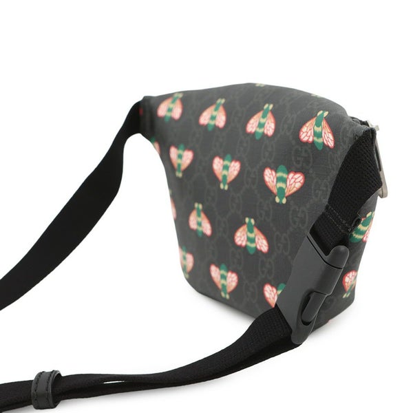 グッチ ボディバッグ ビー GGスプリーム 675181 GUCCI ウエストバッグ 黒
