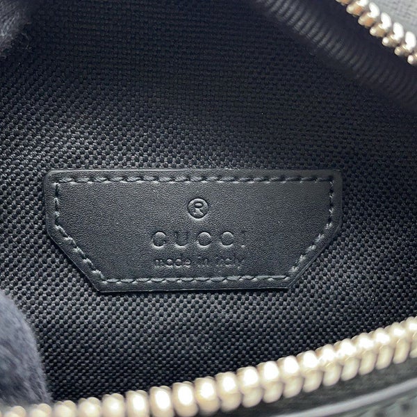 グッチ ボディバッグ ビー GGスプリーム 675181 GUCCI ウエストバッグ 黒