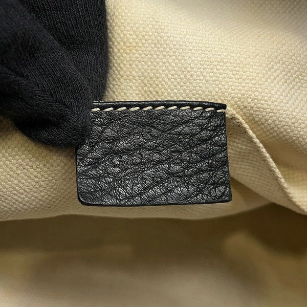 グッチ バックパック バンブー フリンジ レザー 370833 GUCCI リュックサック 黒