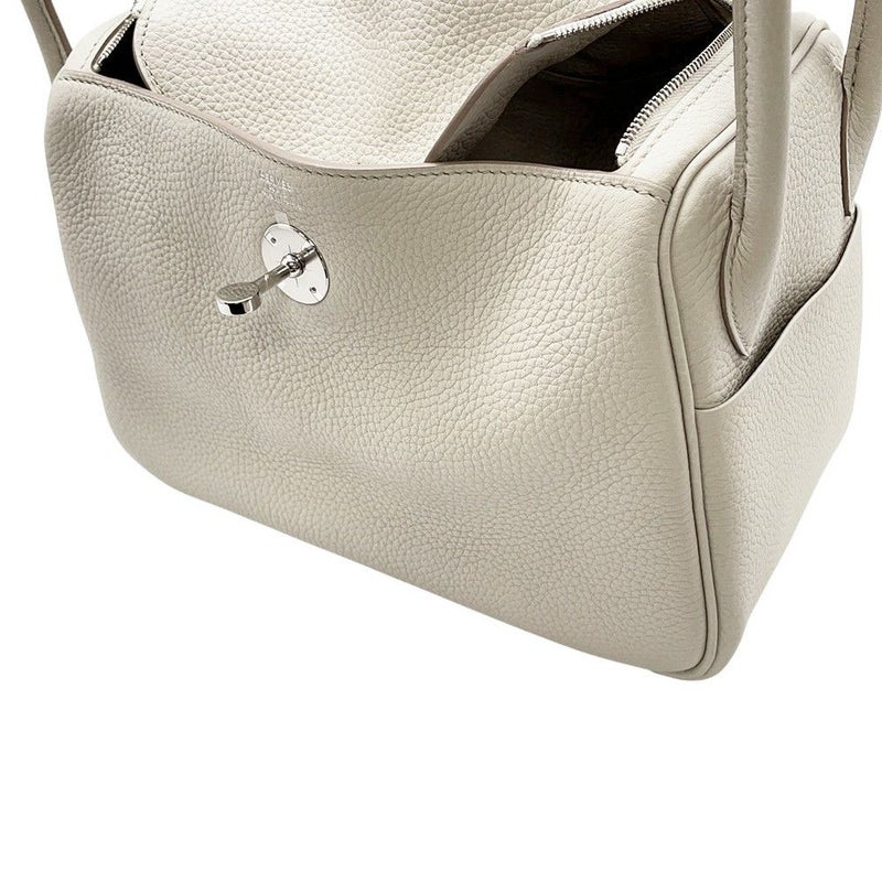 エルメス リンディ26 ベトン/シルバー金具 トリヨンクレマンス A刻印 ２wayショルダー