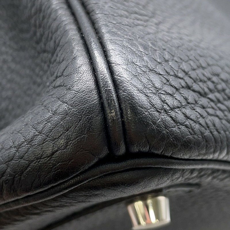 エルメス バーキン30 ブラック/シルバー金具 トリヨンクレマンス □N刻印 HERMES Birkin ハンドバッグ 黒
