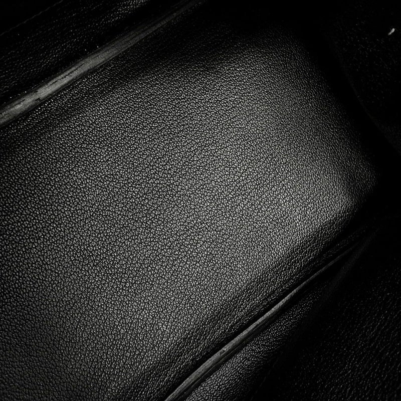 エルメス バーキン30 ブラック/シルバー金具 トリヨンクレマンス □N刻印 HERMES Birkin ハンドバッグ 黒