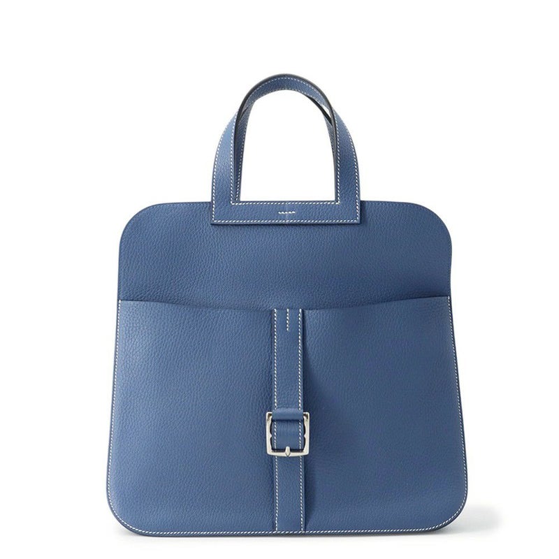 エルメス ハンドバッグ アルザン31 ブルーアガット/シルバー金具 トリヨンクレマンス X刻印 ２wayショルダー