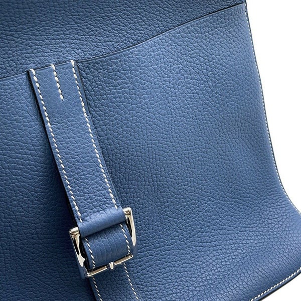 エルメス ハンドバッグ アルザン31 ブルーアガット/シルバー金具 トリヨンクレマンス X刻印 ２wayショルダー