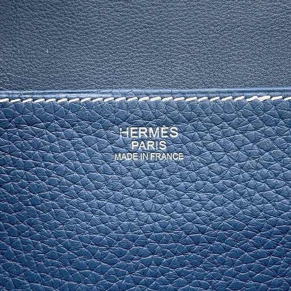 エルメス ハンドバッグ アルザン31 ブルーアガット/シルバー金具 トリヨンクレマンス X刻印 ２wayショルダー