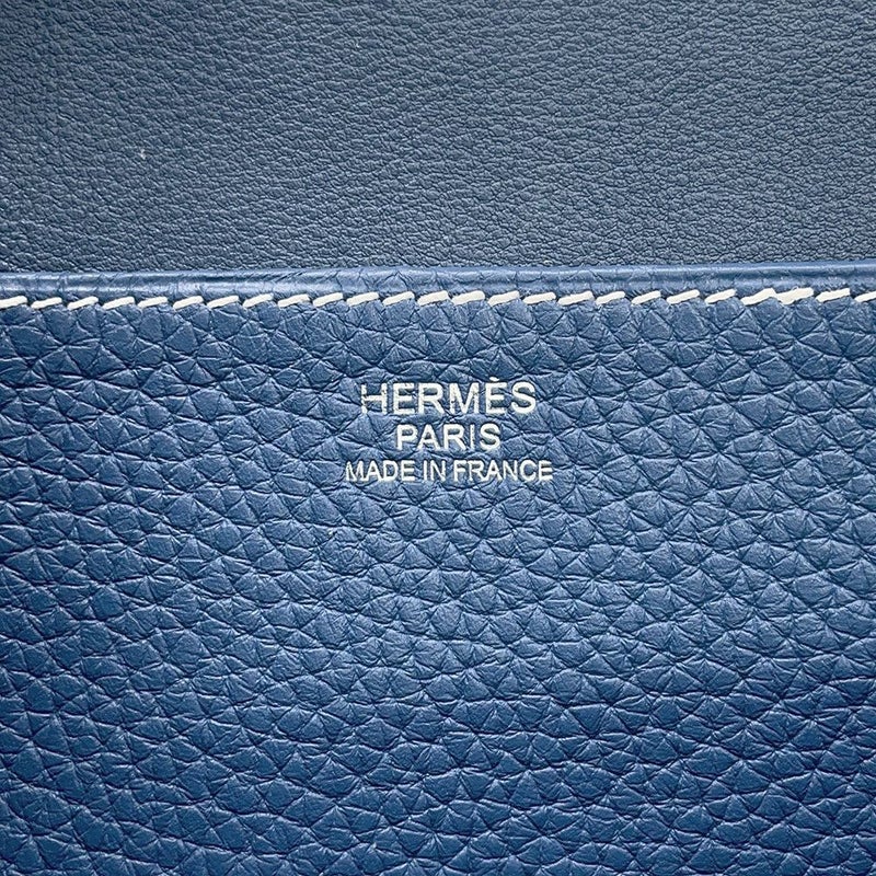 エルメス ハンドバッグ アルザン31 ブルーアガット/シルバー金具 トリヨンクレマンス X刻印 ２wayショルダー