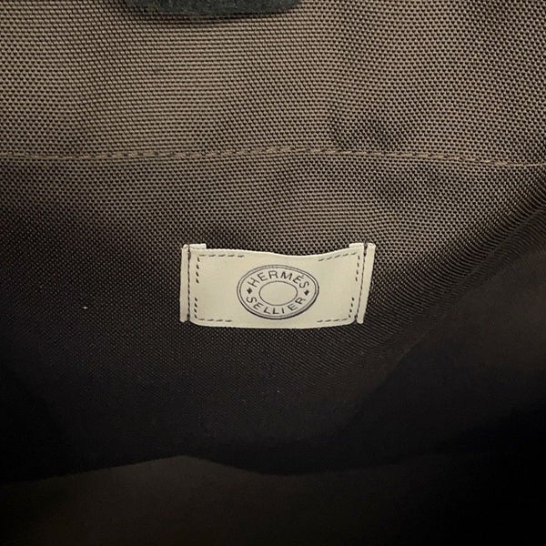 エルメス リュック サックドパンサージュ グルーム ルージュアッシュ/ショコラ/シルバー金具 トワルシェブロン/キャンバス バックパック