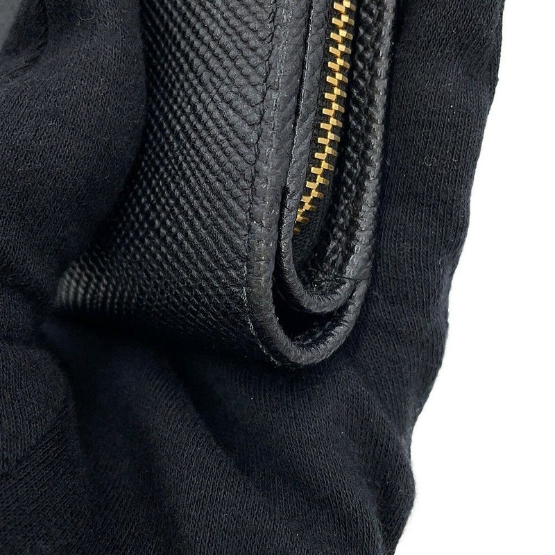 プラダ 二つ折り財布 ロゴ レザー 1ML018 PRADA 黒