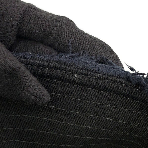 プラダ バケットハット フリンジ トライアングル ロゴ コットン サイズM 1HC137 黒