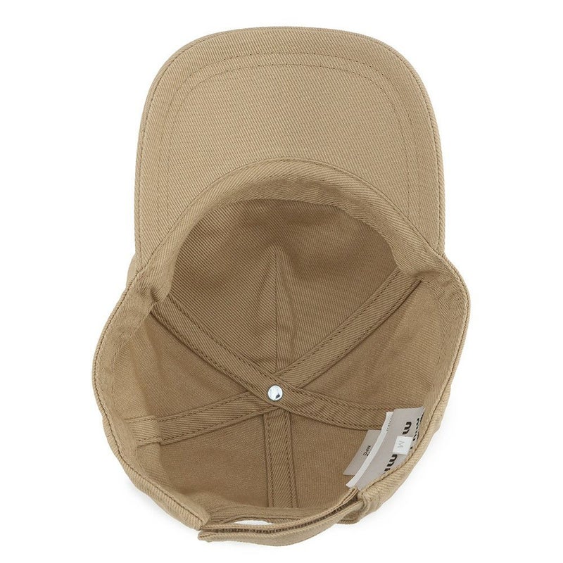 ミュウミュウ キャップ ロゴ ドリル ベースボールキャップ コットン サイズM 5HC179 Miu Miu 帽子