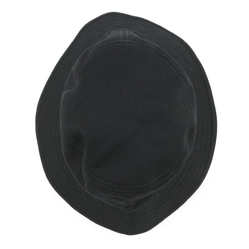 ミュウミュウ ハット ロゴ バケットハット コットン サイズS 5HC196 Miu Miu 帽子 黒