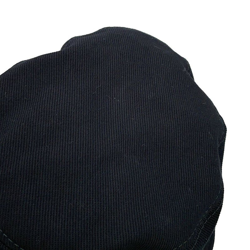 ミュウミュウ ハット ロゴ バケットハット コットン サイズS 5HC196 Miu Miu 帽子 黒