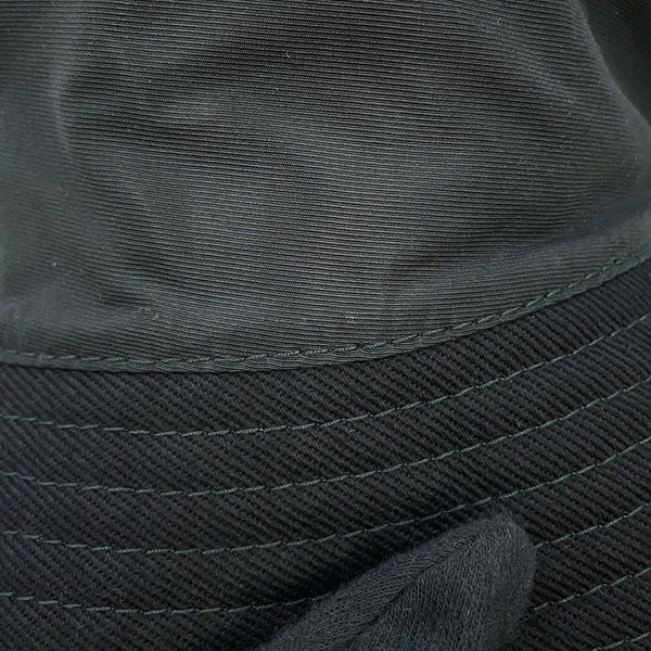 ミュウミュウ ハット ロゴ バケットハット コットン サイズS 5HC196 Miu Miu 帽子 黒