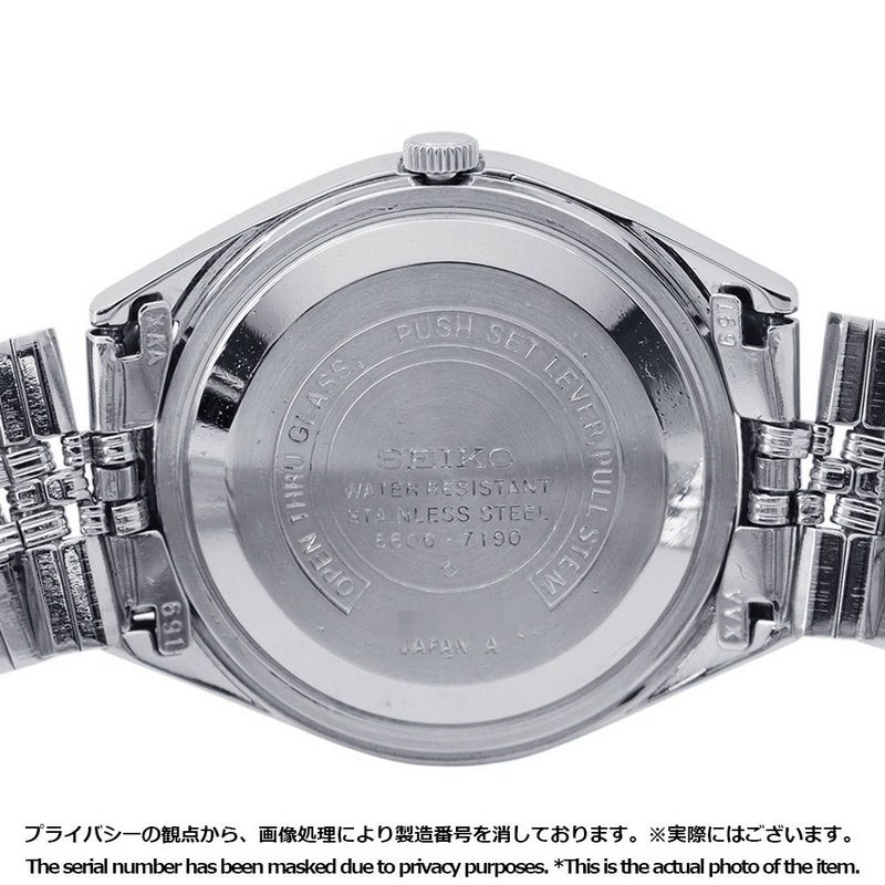 セイコー ロードマチック 5606-7190 SEIKO 腕時計 ブルー文字盤