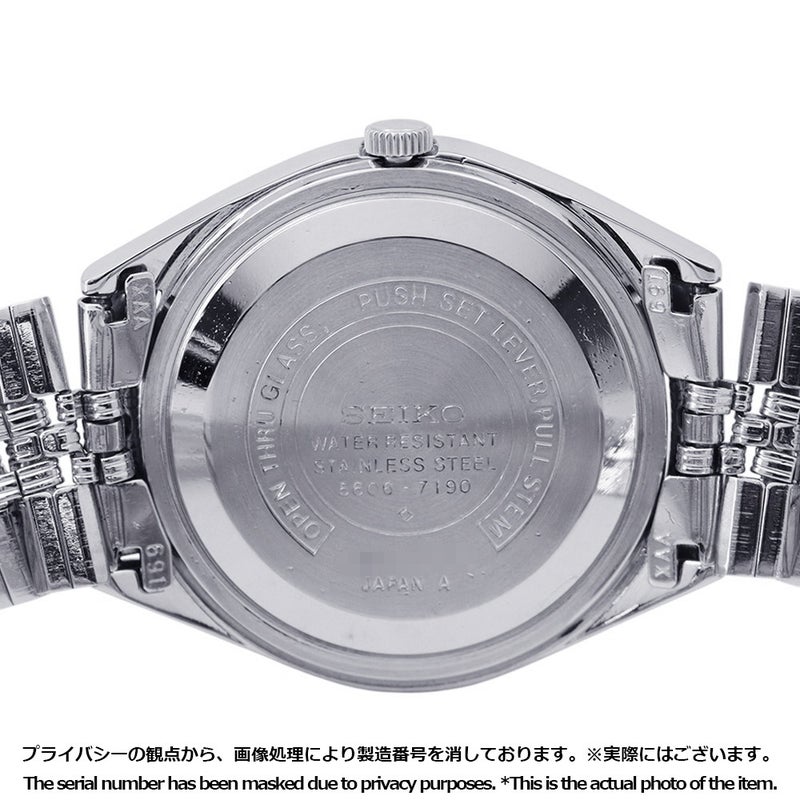 セイコー ロードマチック 5606-7190 SEIKO 腕時計 ブルー文字盤