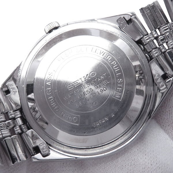 セイコー ロードマチック 5606-7190 SEIKO 腕時計 ブルー文字盤