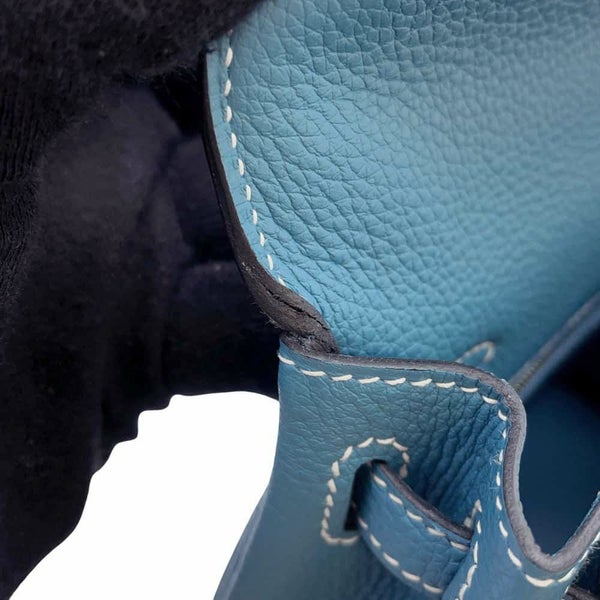 エルメス ハンドバッグ ケリー25 内縫いニューブルージーン/ゴールド金具 トゴ B刻印 2wayショルダー