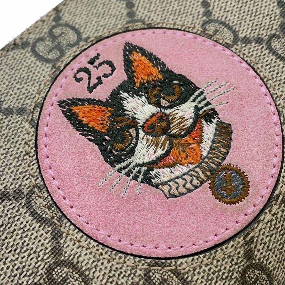 グッチ 長財布 GGスプリーム キャット 506279 GUCCI 財布 ネコ 安心