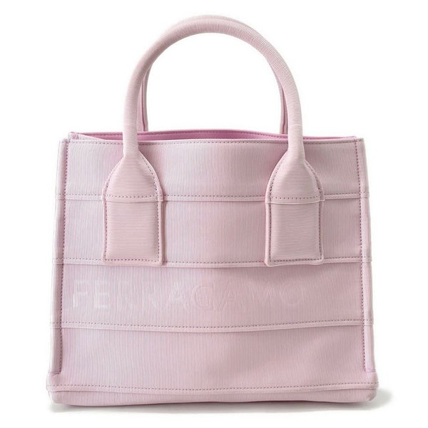 サルヴァトーレ・フェラガモ ハンドバッグ ロゴ ファブリック 214988 Ferragamo バッグ 黒