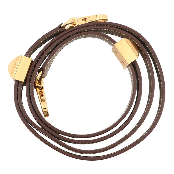 エルメス ショルダーストラップ クルー メドール エトゥープ/ゴールド金具 スイフト W刻印 HERMES ストラップ