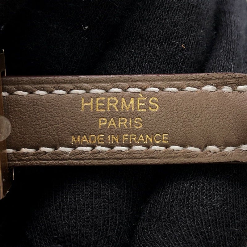 エルメス ショルダーストラップ クルー メドール エトゥープ/ゴールド金具 スイフト W刻印 HERMES ストラップ