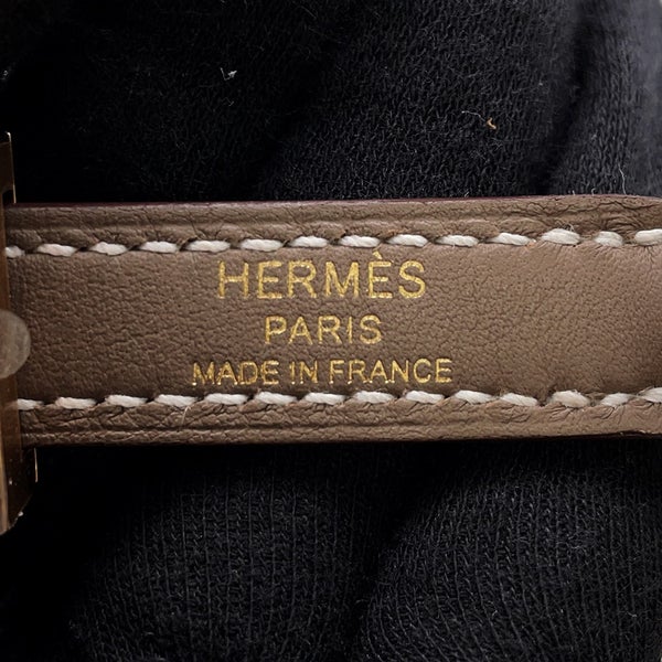エルメス ショルダーストラップ クルー メドール エトゥープ/ゴールド金具 スイフト W刻印 HERMES ストラップ