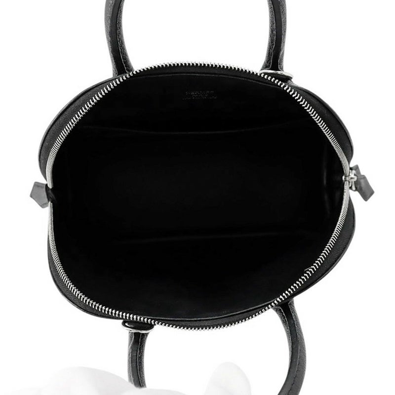 エルメス ボリード1923 ミニ ブラック/シルバー金具 シェブルミゾル K刻印 HERMES ２wayショルダー 黒