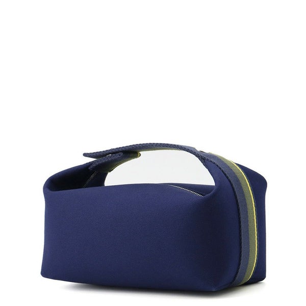 エルメス ポーチ ブリッド・ア・ブラックPM Hパヴィヨン マリン/シルバー金具 キャンバス HERMES バッグ 小物入れ